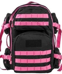 Vism CBPK2911 Tactical Backpack – Black with Pink Trim Vism CBPK2911 Tactical Backpack – Black with Pink Trim