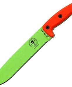ESEE Junglas Venom Green Blade/Sheath with Orange G10 Handles