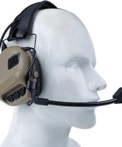 DETECH Tactical Headset Electronic Shooting Ear Protection NRR21dB Sound Amplification Noise Reduction Ear Muffs