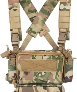Tactical CRX Vest Airsoft Ammo Chest Rig Armor X Harness Rifle Pistol Magazine Pouch