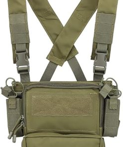Tactical CRX Vest Airsoft Ammo Chest Rig Armor X Harness Rifle Pistol Magazine Pouch
