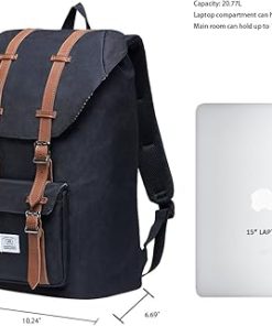 KAUKKO Laptop Outdoor Backpack College Schoolbag Bookbag Travel Hiking Rucksack fits 15-Inch Laptop 2