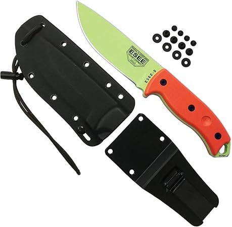 ESEE Authentic Model 5 Tactical Survival Fixed Blade Knife – Ambidextrous Kydex Sheath – SERE Team Designed (ESEE-5P-VG-E) ESEE Authentic Model 5 Tactical Survival Fixed Blade Knife - Ambidextrous Kydex Sheath - SERE Team Designed (ESEE-5P-VG-E)