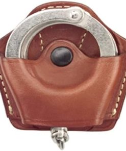 Gould & Goodrich 840 Gold Line Handcuff Case With Belt Loop (Chestnut Brown) Holds most chain or hinged cuffs. 2