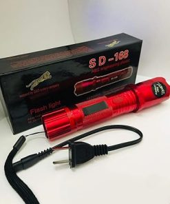 Rechargeable CAMO/BK SD-168 STUN Gun & Flashlight 12PC Bundle 2