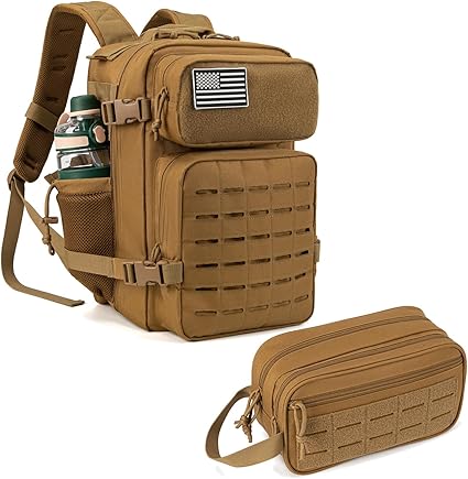 QT&QY 25L Tactical backpack & Tactical Toiletry Bag… QT&QY 25L Tactical backpack & Tactical Toiletry Bag…