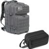 QT&QY 45L Tactical backpack & Tactical Toiletry Bag 3