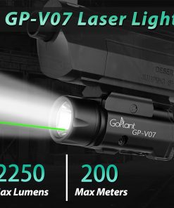 2250 Lumens Weapon Laser Light GP-V07 + 4″ Pistols Laser Light Pouch Holster 2