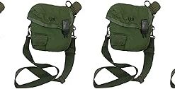 New 2 Qt OD Canteen with Used 2 Qt OD Canteen Cover with Strap (4-(Pack)) 2
