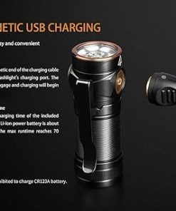Fenix Flashlights, E Series LED Flashlight, Model 18, 750 Lumens, Rechargeable, Black 2