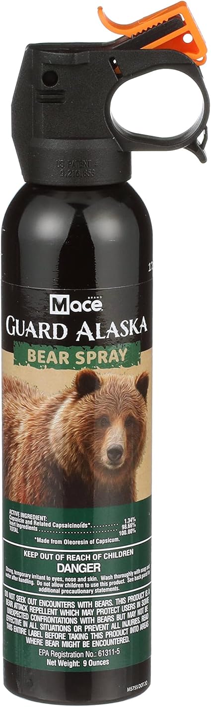 Mace Guard Alaska Bear Spray 20 Foot Range 260 Gram Self-Defense 00153 Mace Guard Alaska Bear Spray 20 Foot Range 260 Gram Self-Defense 00153