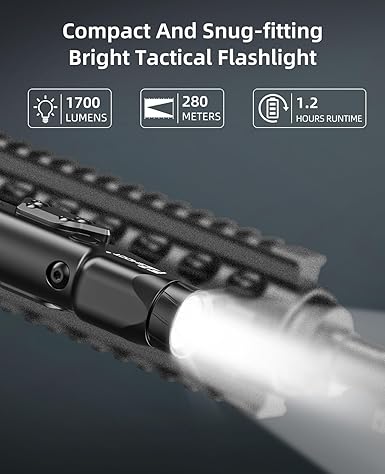 EZshoot 1700 Lumens Tactical Flashlight with High Brightness, Magnetic Rechargeable Tactical Flashlight with Strobe Mode high Lumen 2 EZshoot 1700 Lumens Tactical Flashlight with High Brightness, Magnetic Rechargeable Tactical Flashlight with Strobe Mode high Lumen - Image 2