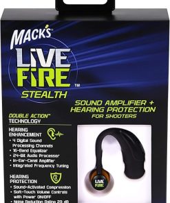 Mack’s Live Fire Stealth Sound Amplifier and Hearing Protection with Double-Action Technology for Hunting, Tactical and Target Shooting