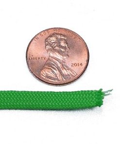 Coreless/Gutted 550 Paracord – Flat Hollow Cord – Whip Makers Computer Cable Sleeve – Neon Green 1000 Feet 2