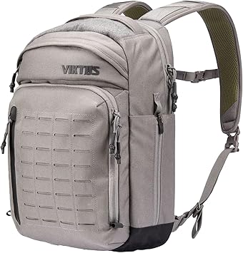 VIKTOS Perimeter 25 Liter Durable Tactical Waterproof Aluminum Reinforcement Sheet Outdoor EDC Backpack with 15″ Laptop Compartment, Greyman VIKTOS Perimeter 25 Liter Durable Tactical Waterproof Aluminum Reinforcement Sheet Outdoor EDC Backpack with 15" Laptop Compartment, Greyman
