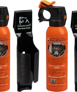 UDAP Pepper Power Bear Spray Self Defense Deterrent with Griz Guard Holster for Camping, Hiking, Fishing, Powerful Blast Pattern, 30 ft Fog Barrier, 12DCH, 7.9 oz, 2 Pack UDAP Pepper Power Bear Spray Self Defense Deterrent with Griz Guard Holster for Camping, Hiking, Fishing, Powerful Blast Pattern, 30 ft Fog Barrier, 12DCH, 7.9 oz, 2 Pack
